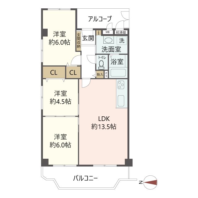 物件の間取り画像