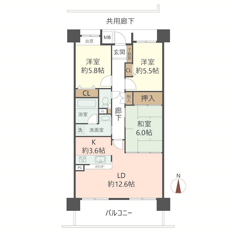 物件の間取り画像