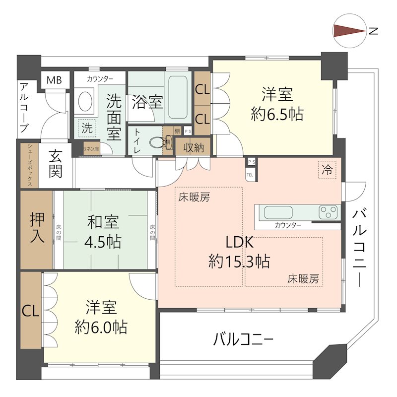 物件の間取り画像