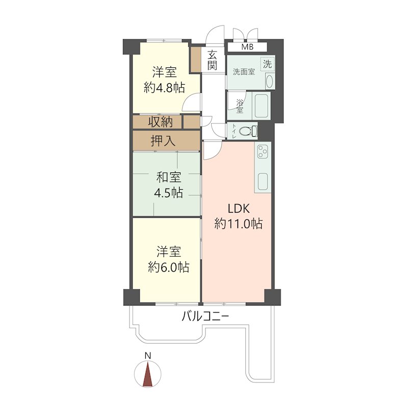 物件の間取り画像