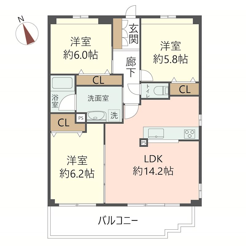 物件の間取り画像