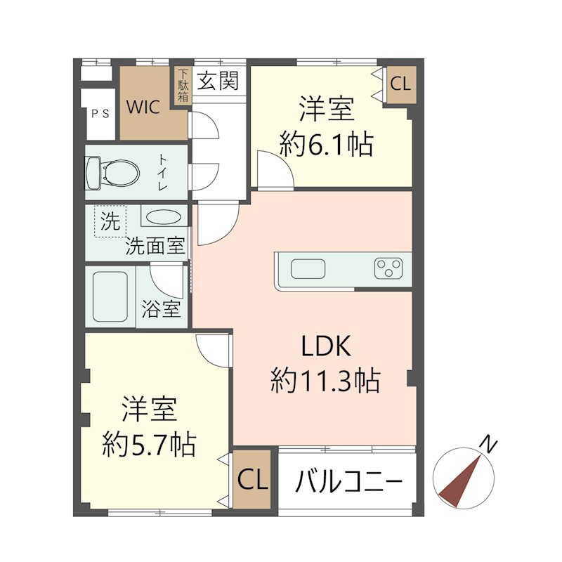 物件の間取り画像