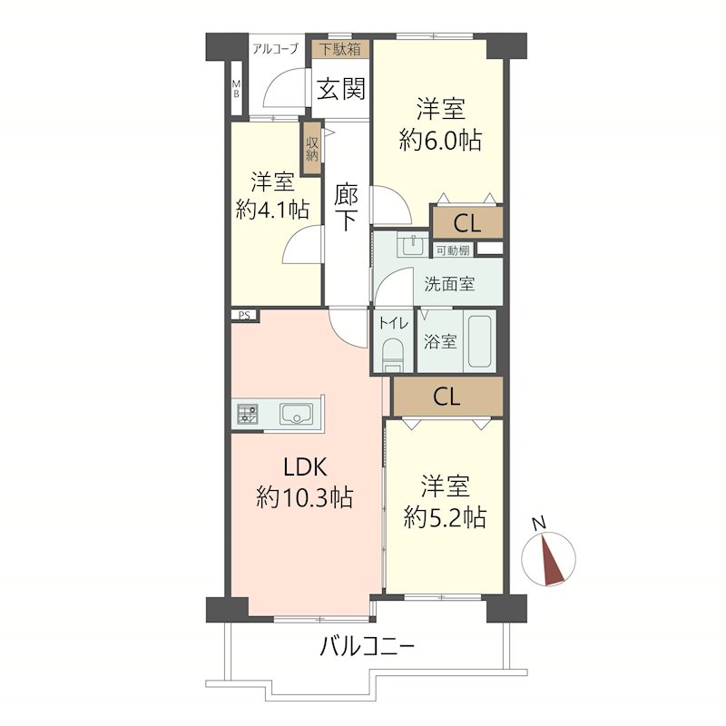 物件の間取り画像