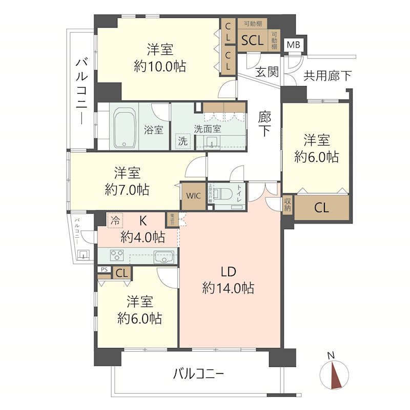 物件の間取り画像