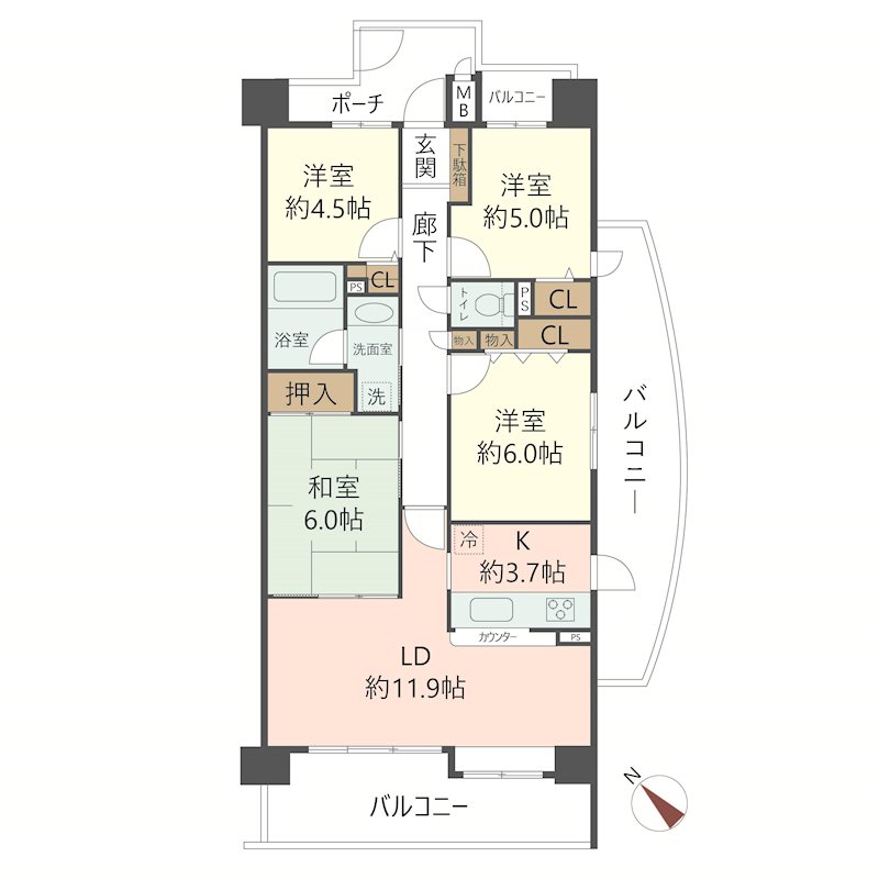 物件の間取り画像