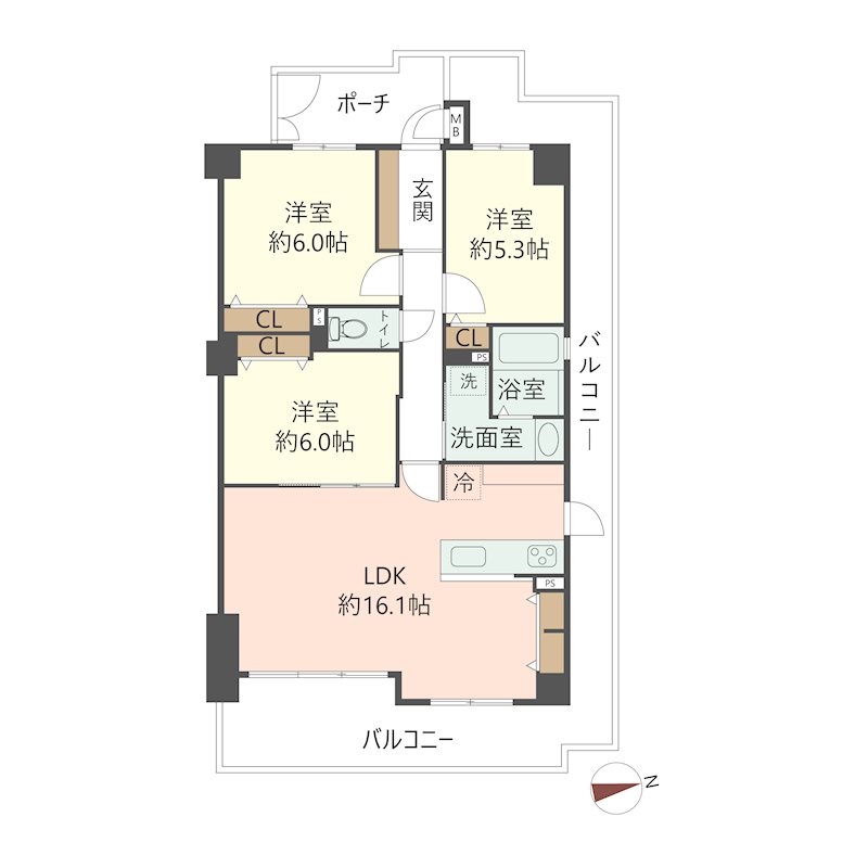 物件の間取り画像