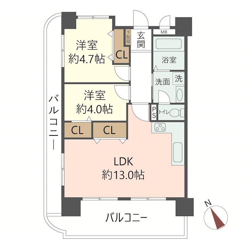 物件の間取り画像