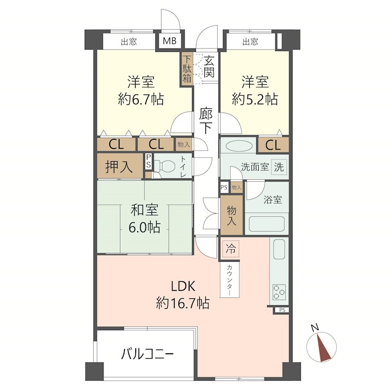 物件の間取り画像