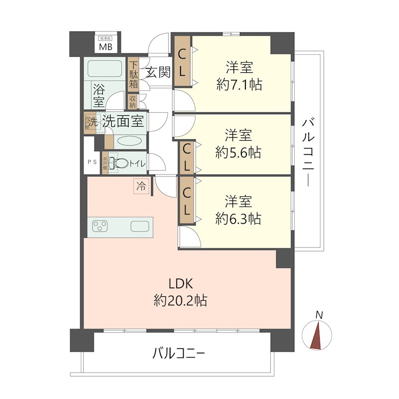 物件の間取り画像