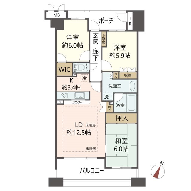 物件の間取り画像