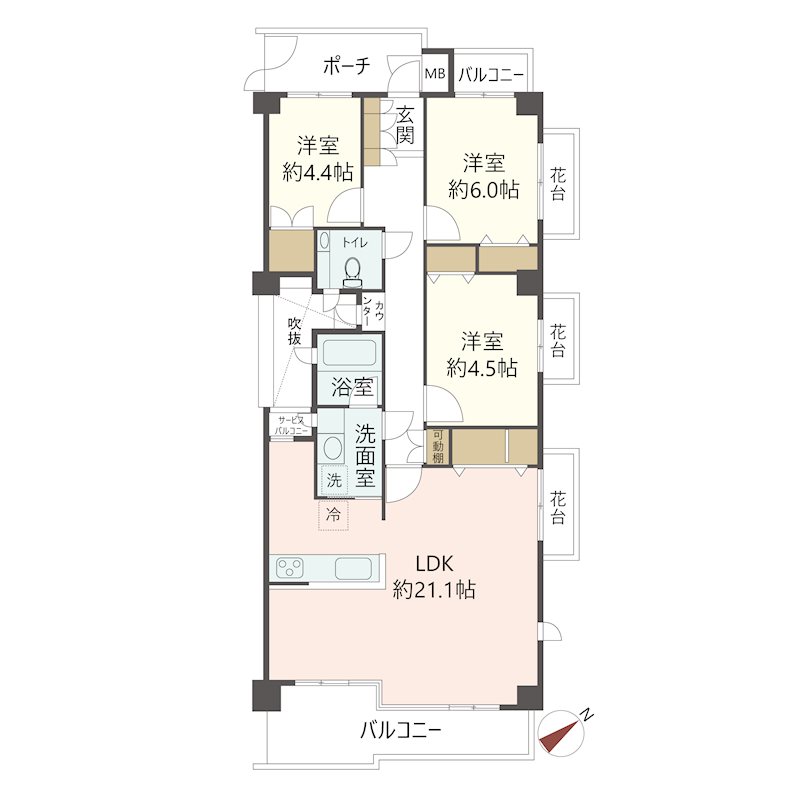 物件の間取り画像