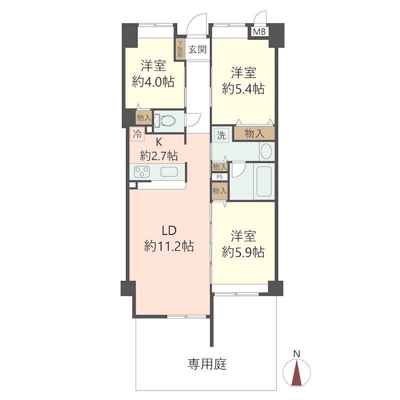 物件の間取り画像