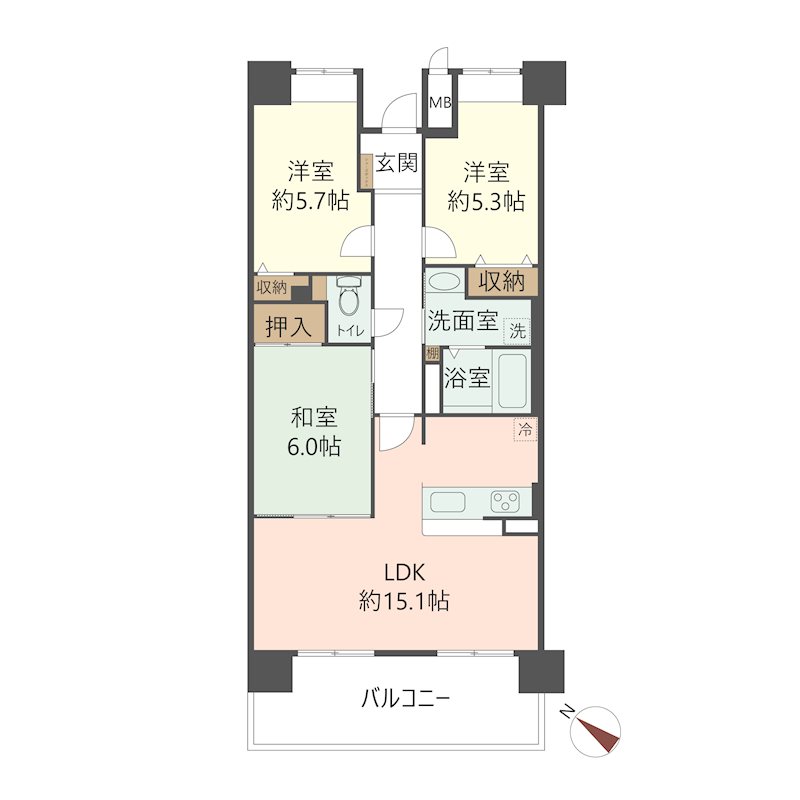 物件の間取り画像