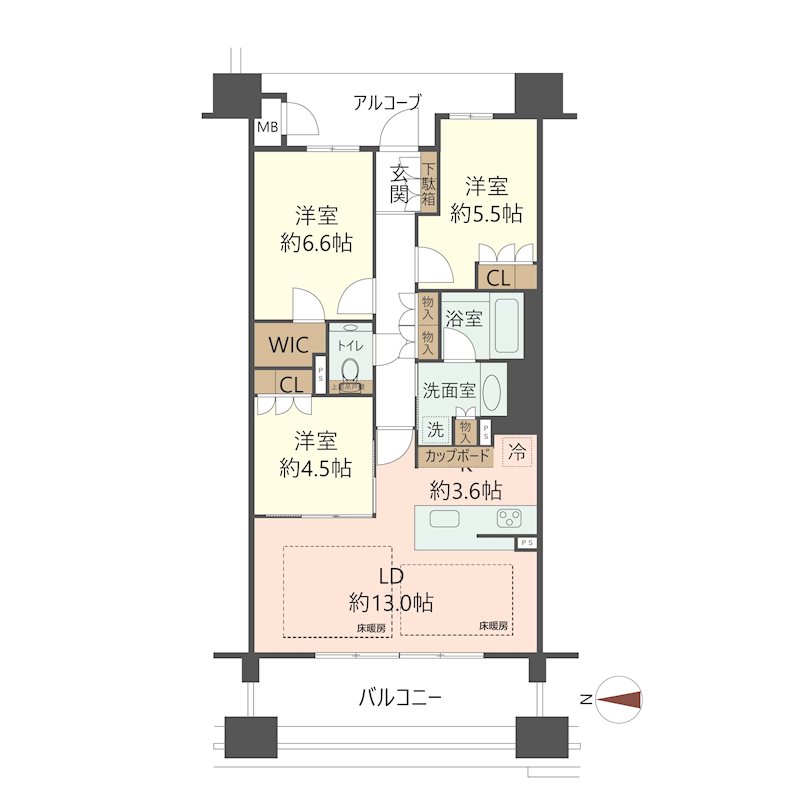 物件の間取り画像