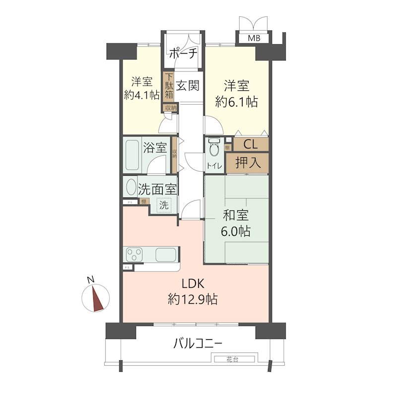 物件の間取り画像