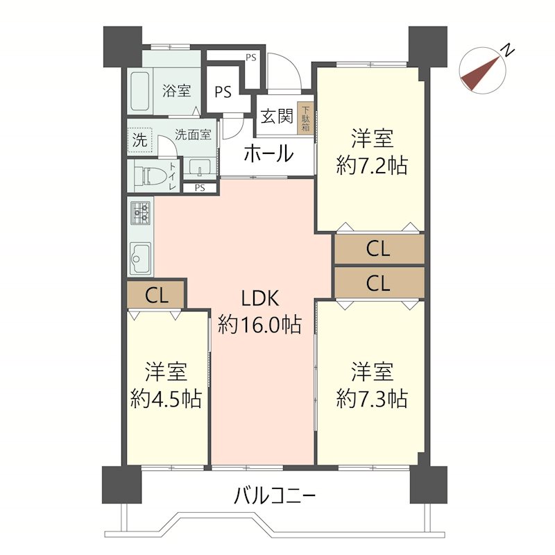 物件の間取り画像