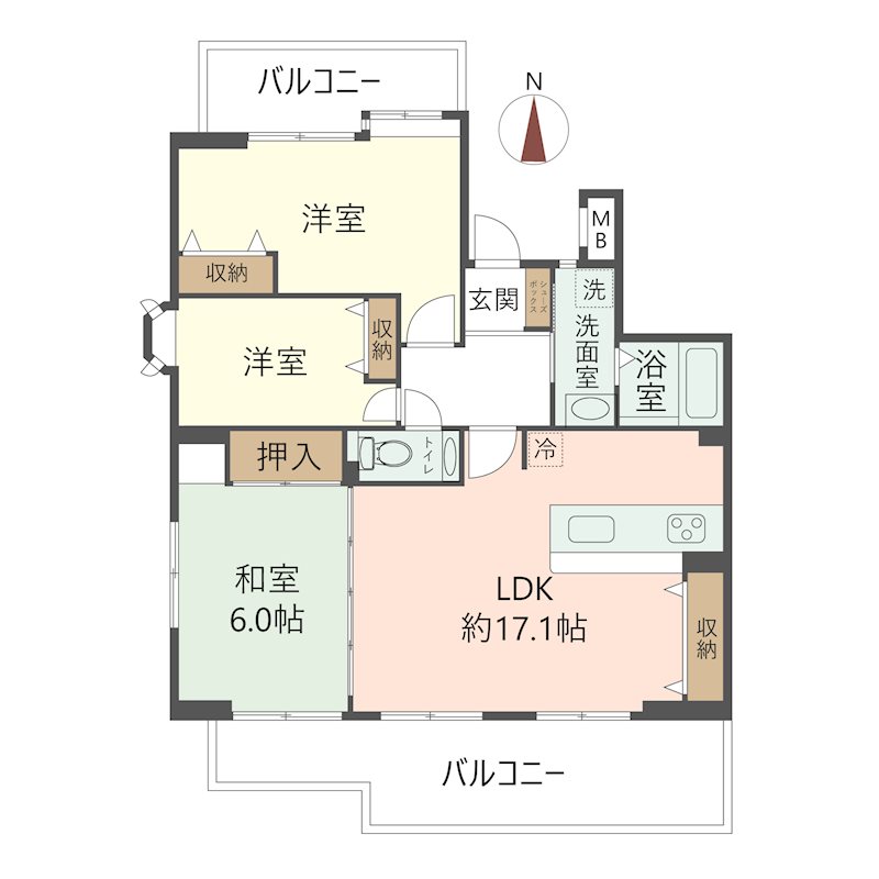 物件の間取り画像