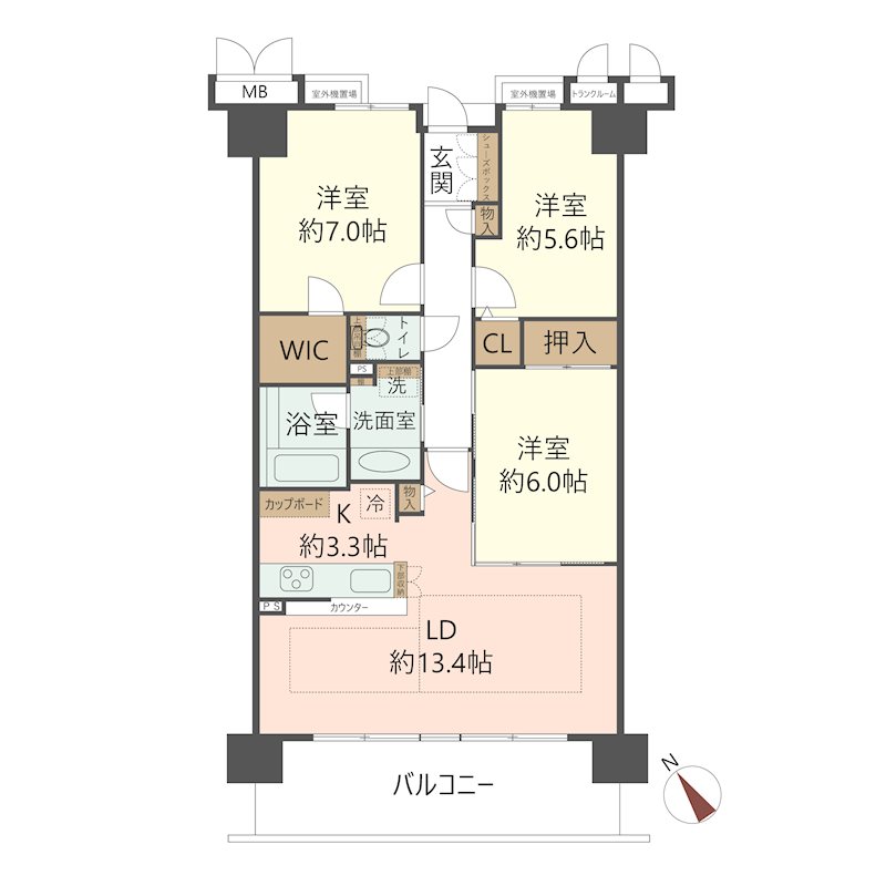 物件の間取り画像