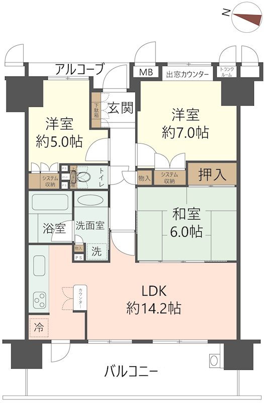 物件の間取り画像