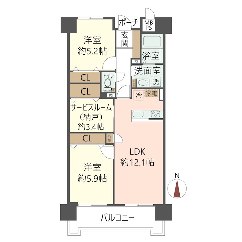 物件の間取り画像