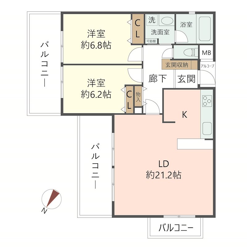 物件の間取り画像