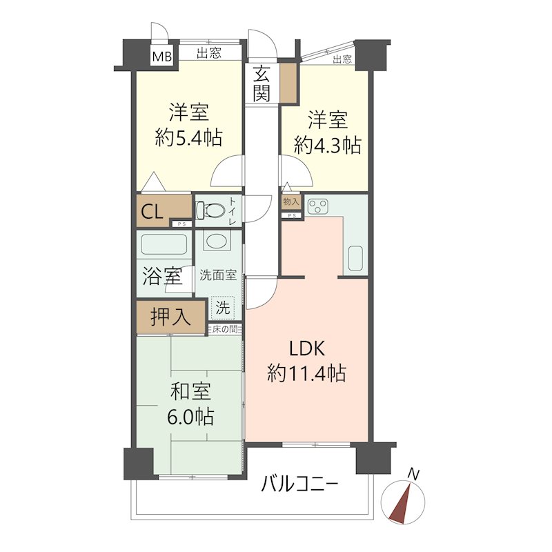 物件の間取り画像