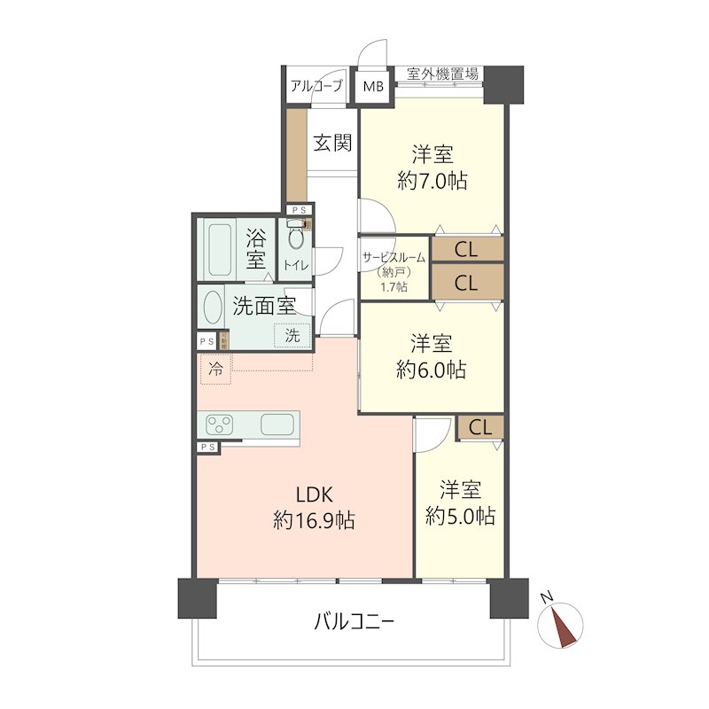 物件の間取り画像