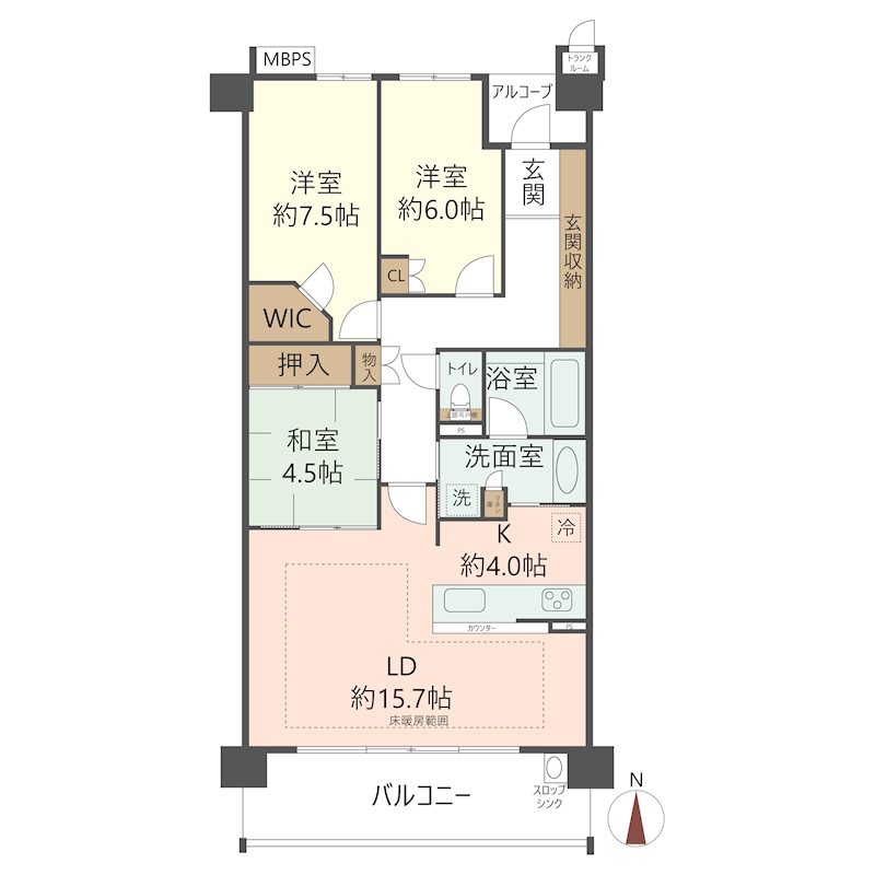 物件の間取り画像