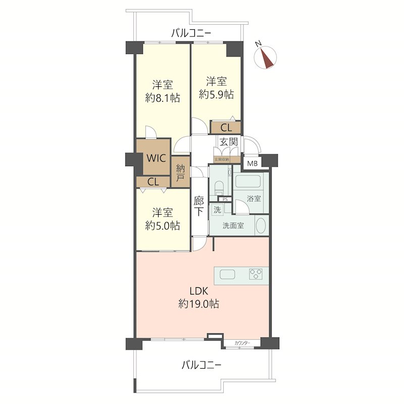 物件の間取り画像