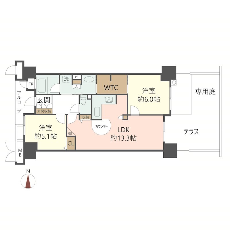 物件の間取り画像