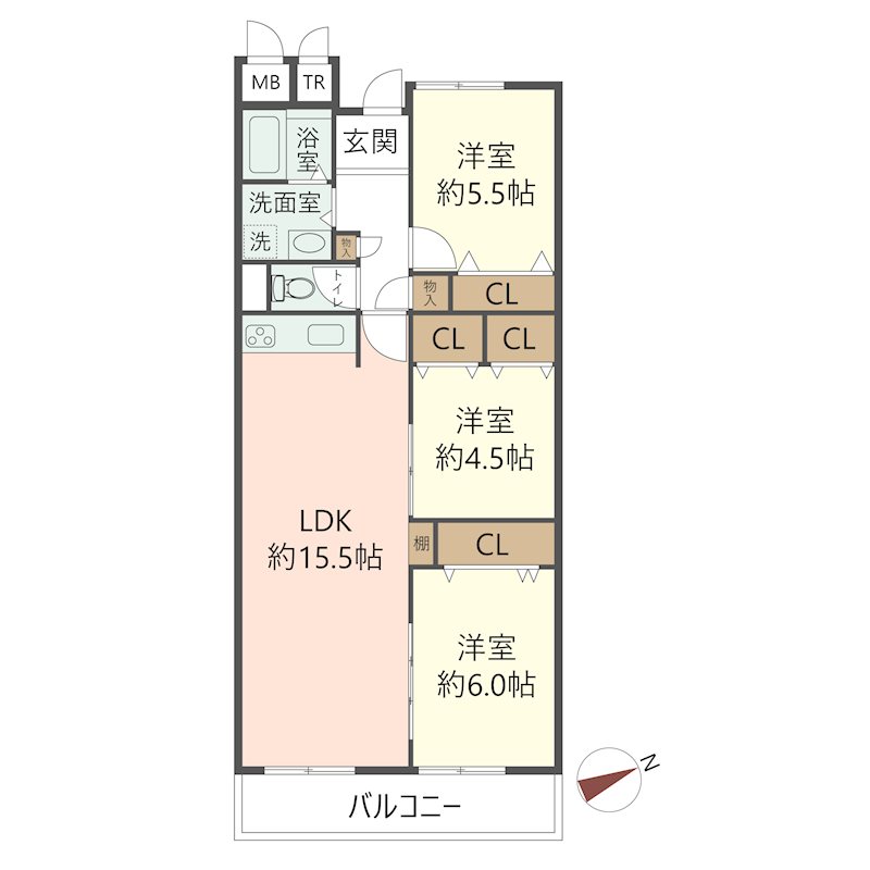物件の間取り画像