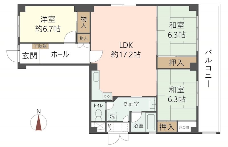 物件の間取り画像