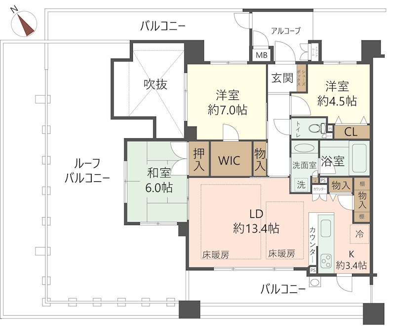 物件の間取り画像