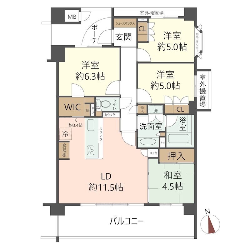 物件の間取り画像