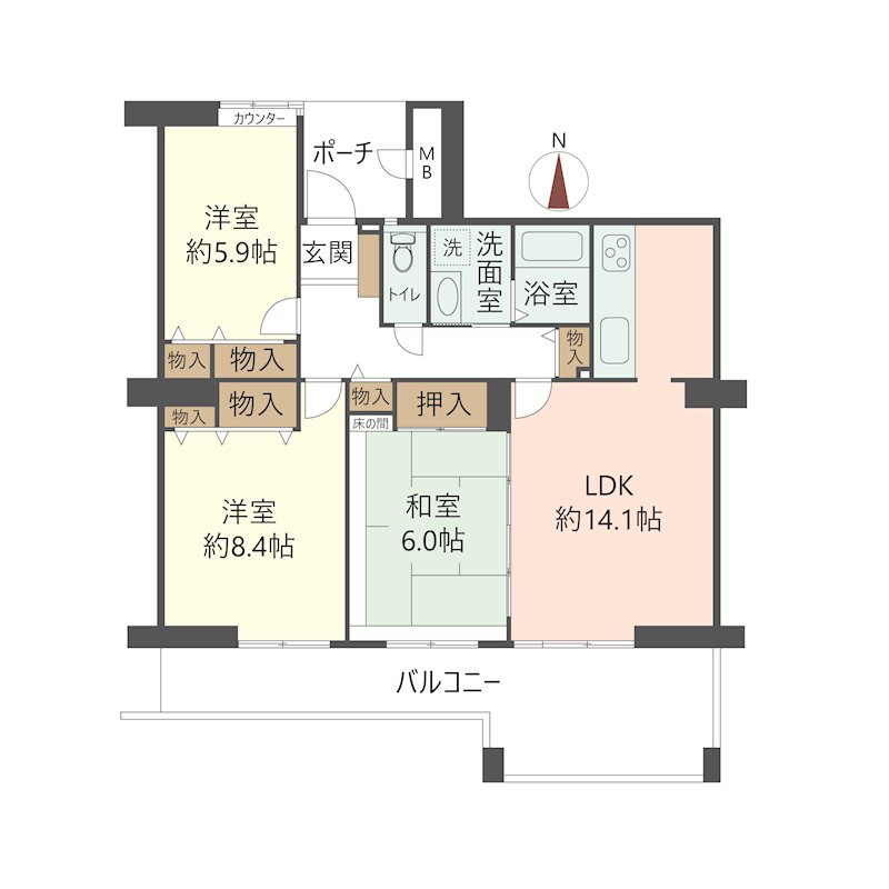 物件の間取り画像