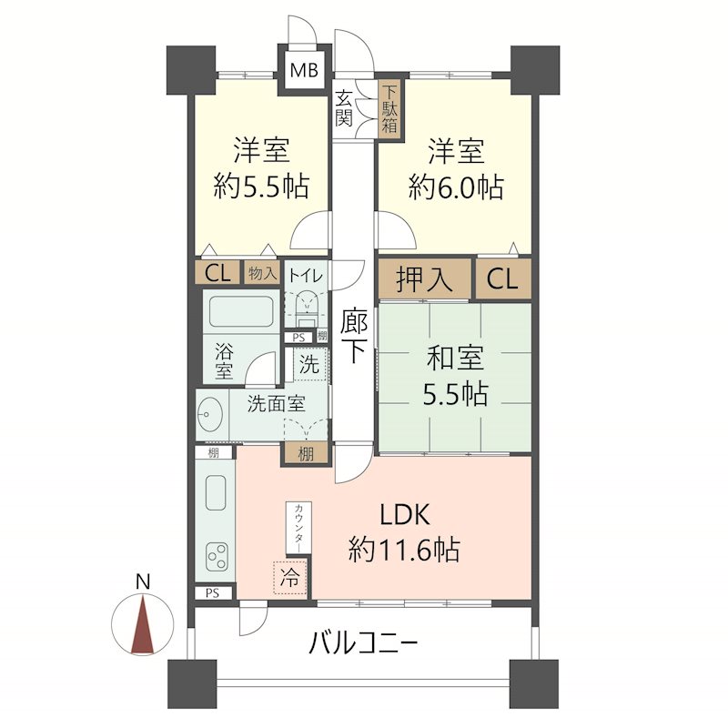 物件の間取り画像
