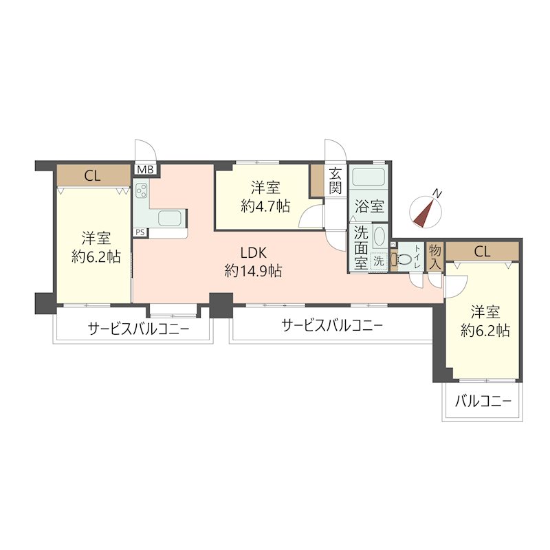 物件の間取り画像