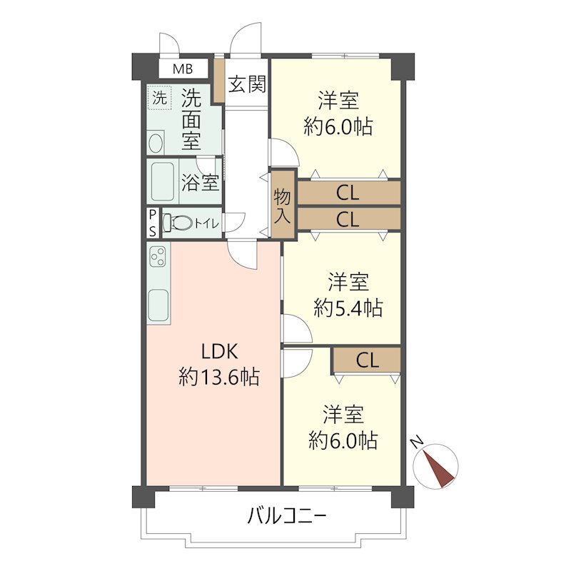 物件の間取り画像