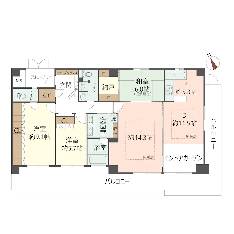 物件の間取り画像