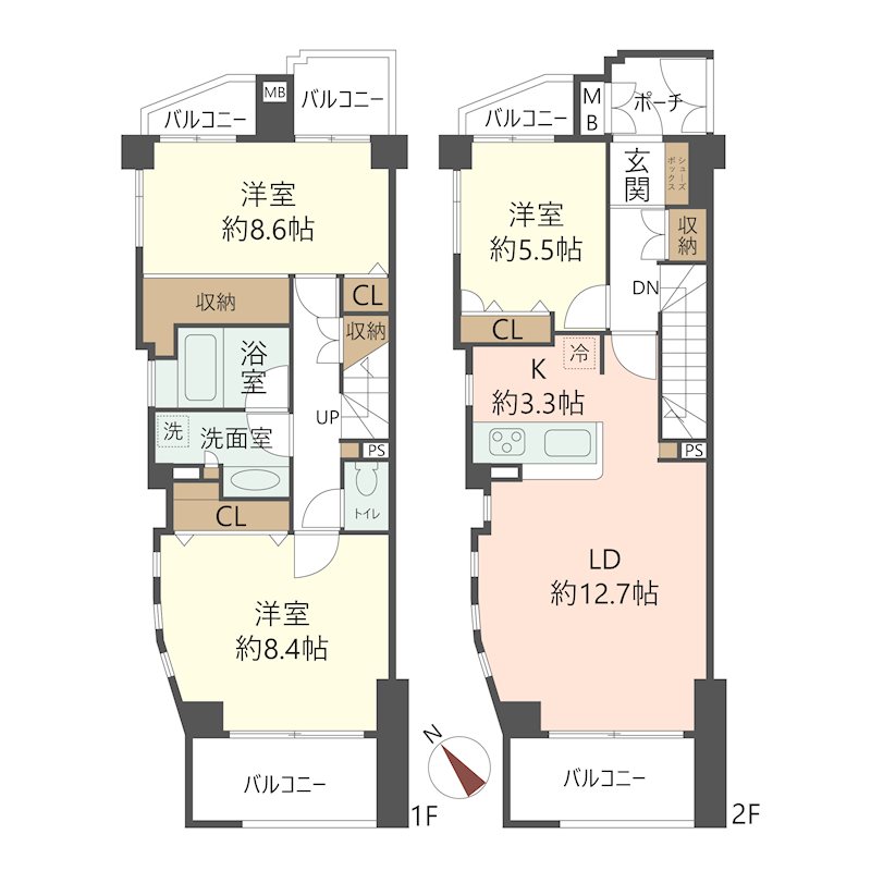 物件の間取り画像