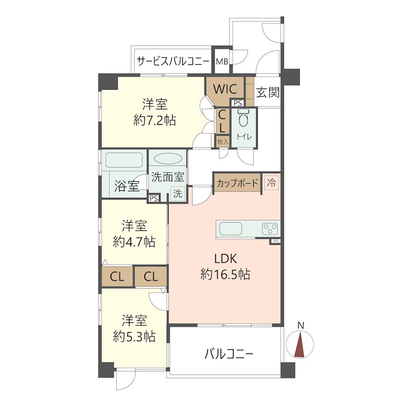 物件の間取り画像