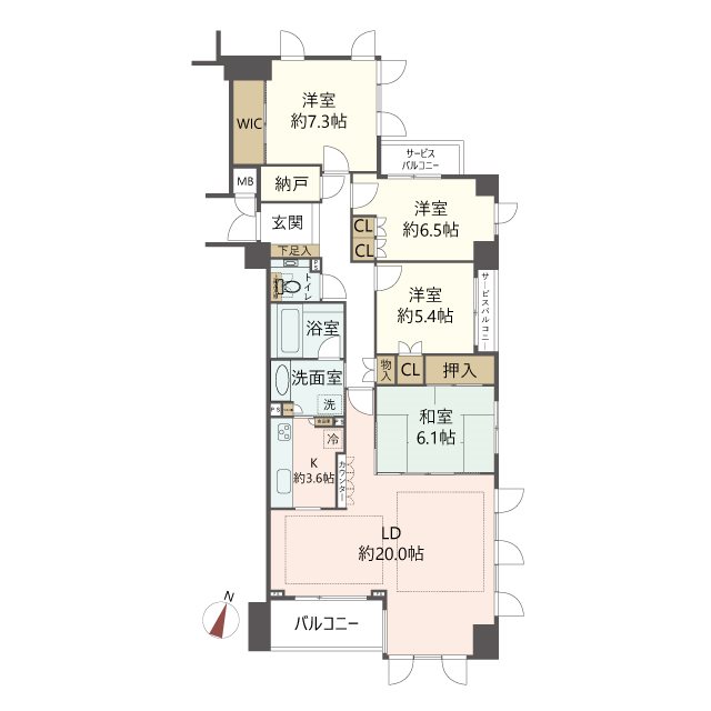 物件の間取り画像