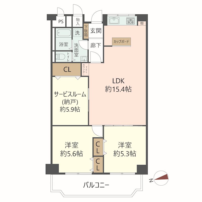 物件の間取り画像