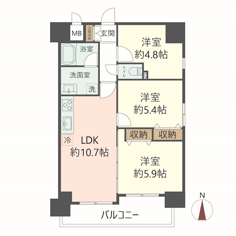 物件の間取り画像