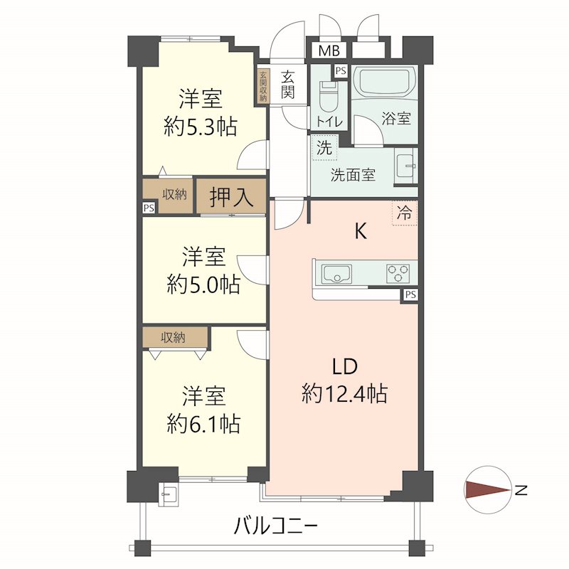 物件の間取り画像