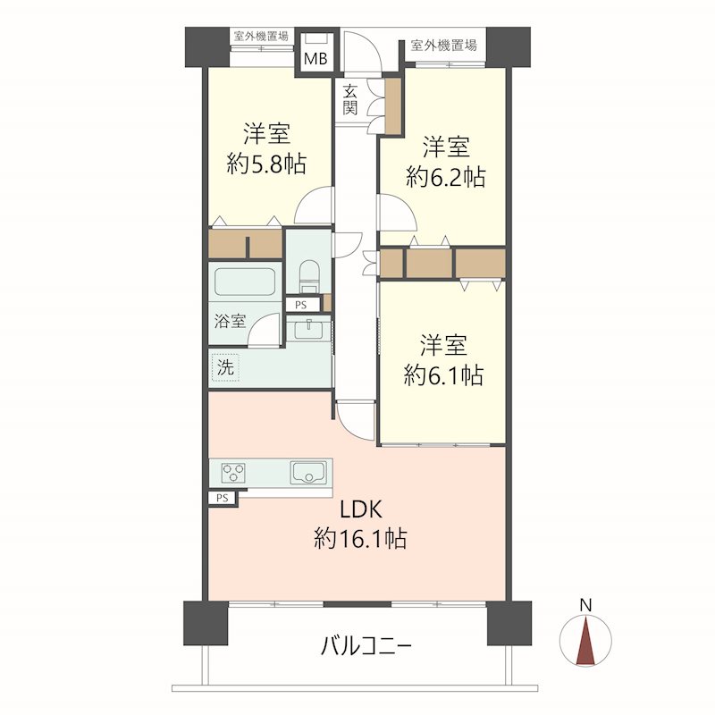 物件の間取り画像