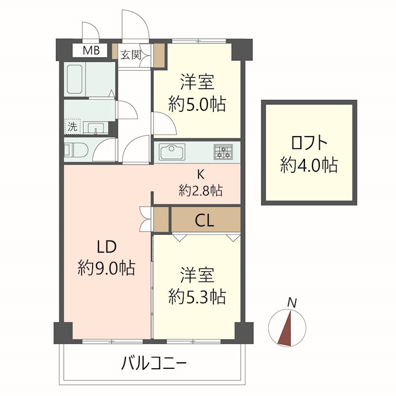物件の間取り画像