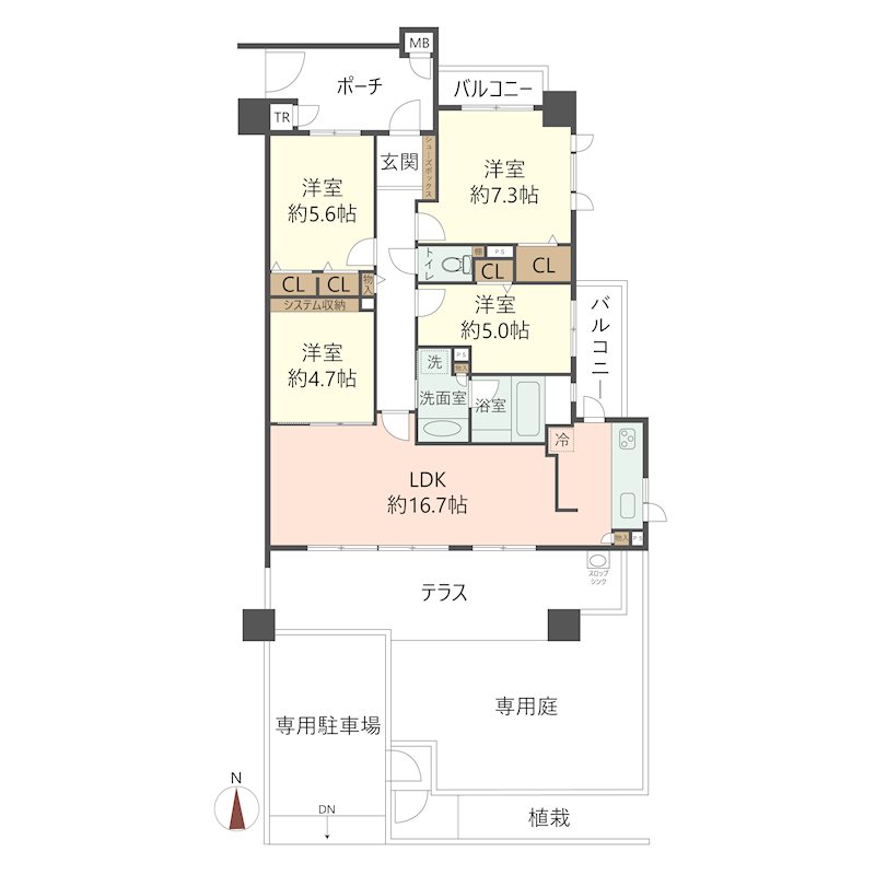 物件の間取り画像