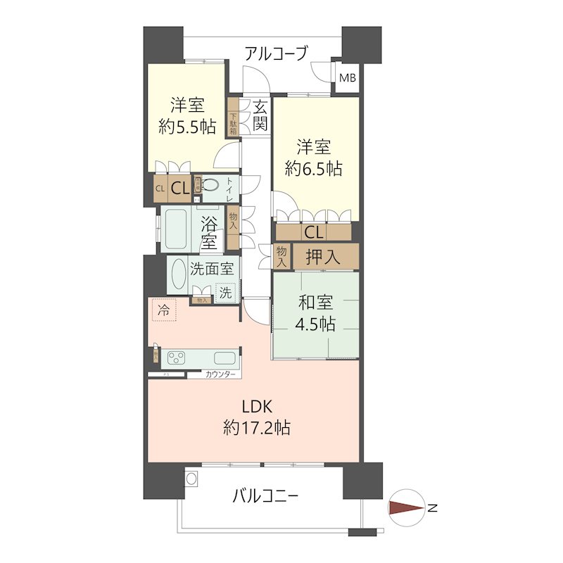 物件の間取り画像