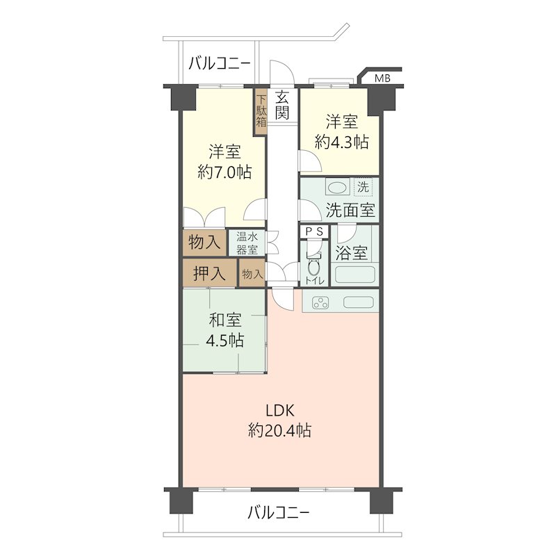 物件の間取り画像